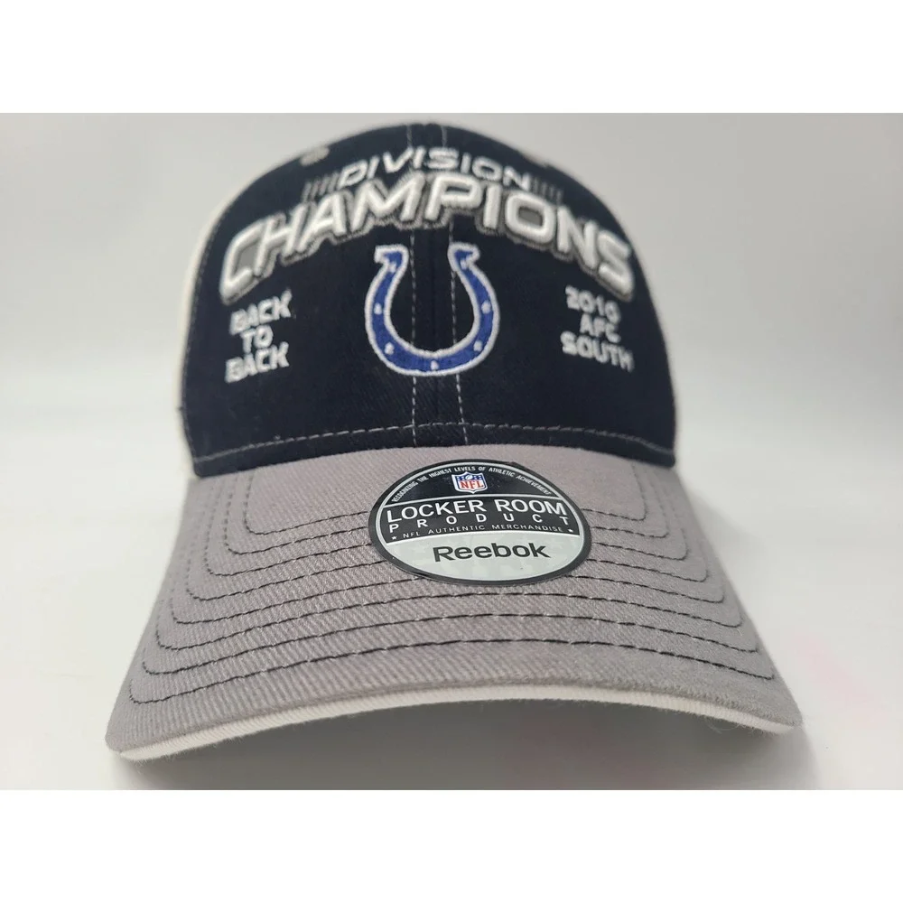 Indianapolis Colts 2010 AFC South Division Champions Reebok Hat Cap NFL Black‎